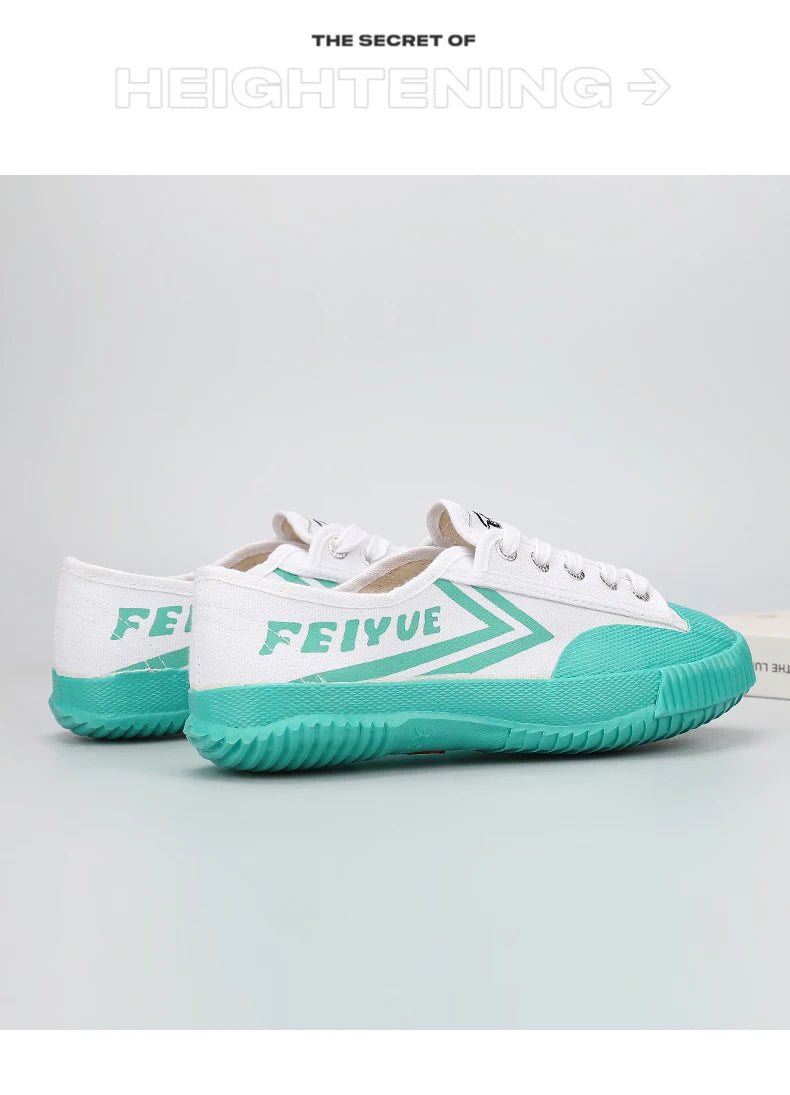 DaFu Flying Men's Running Jump Far Athletic Shoes Sports Women's Canvas Couple's Black Shoes Low Top Breathable Rubber Sole