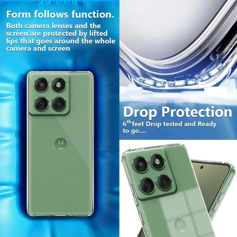 For Motorola Moto Edge 70 5G Case Slim Clear TPU Soft Silicone Protective Cover For Moto Edge 70 Transparent Case Edge70 capa