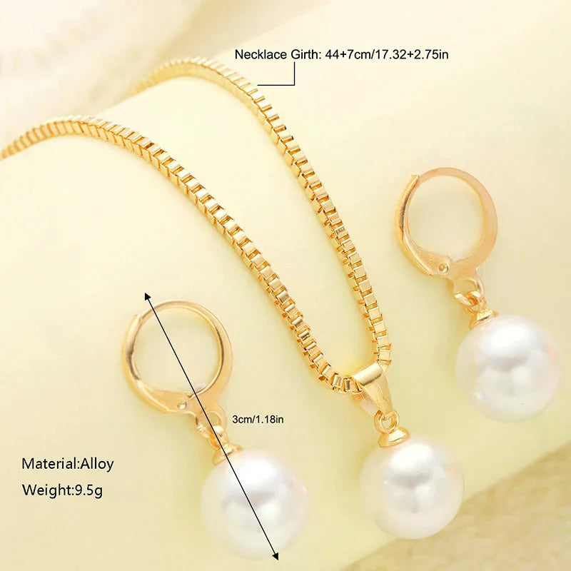 3 Pcs Jewelry Set Of Earring Pendant Necklace For Women Exquisite Fashion Wedding Gift