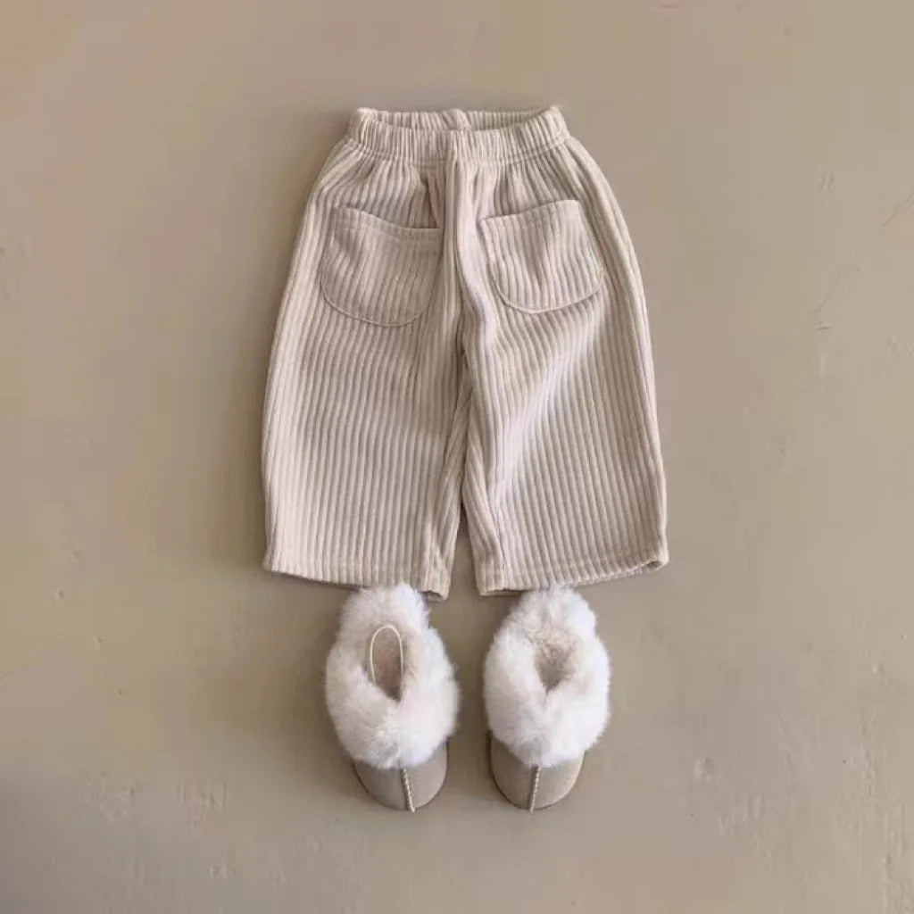 Baby Corduroy Harem Pants Autumn Winter Thicken Casual Pants Infant Toddler Solid Loose Pants Boy Girls Fashion Trousers