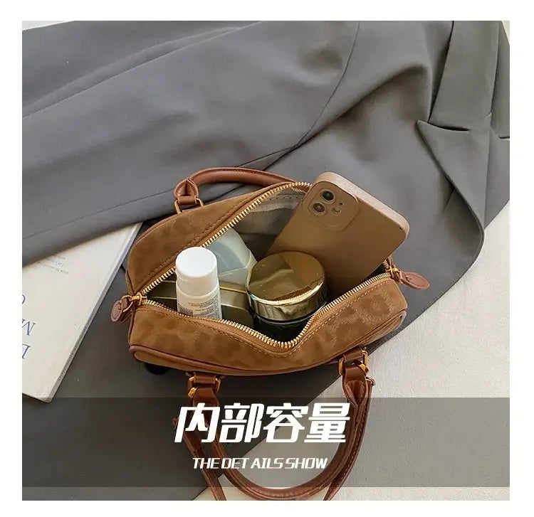 Original Square Leather Satchel Handbag Women Designer Tote Shoulder Crossbody Purse Luxury Diaper Bag