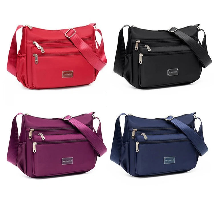 2025 Bag Women's Large Capacity Shoulder Bag Waterproof and Wear Resistant Multi Pocket Commuter Leisure Outdoor Crossbody Bag