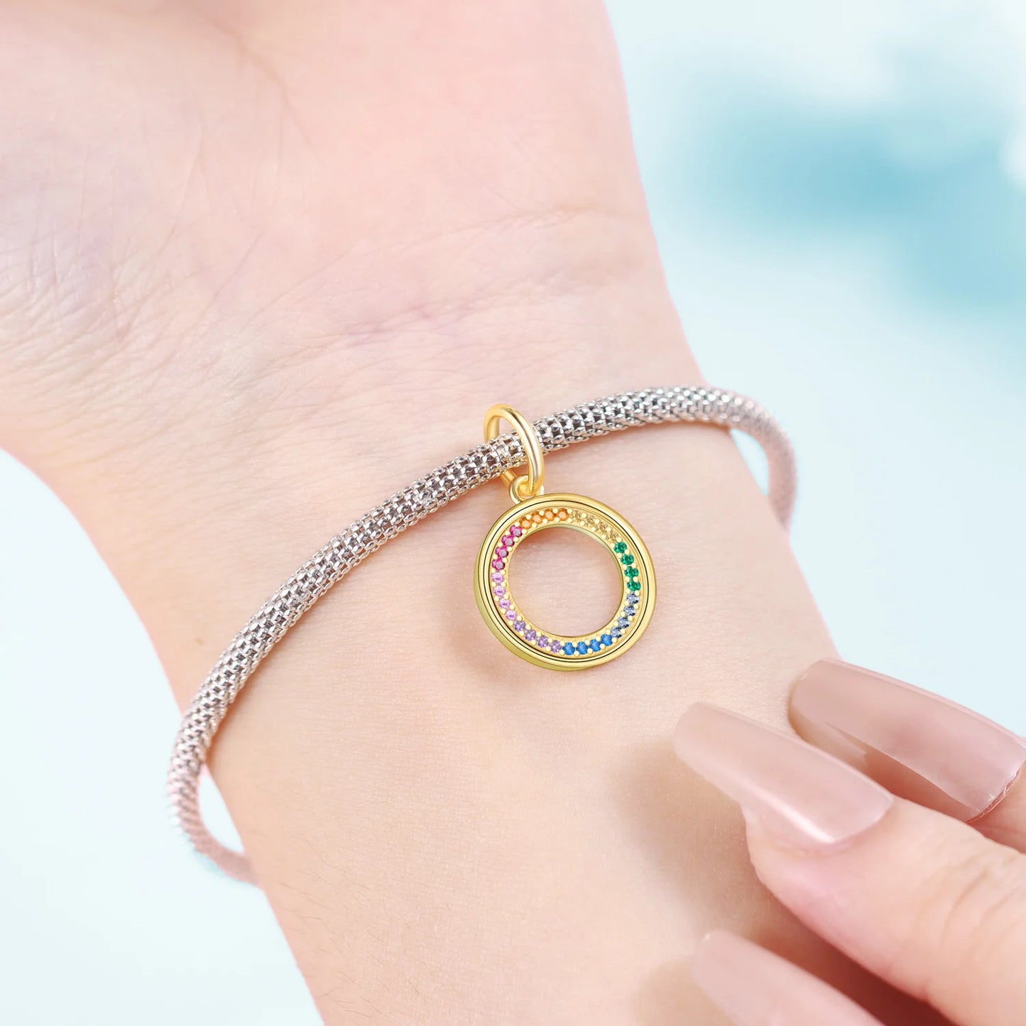 925 Sterling Silver Two-tone Symmetrical Angel Wing Pendant Necklace for Women Lucky Symbol Original Jewelry Party Couple Gift