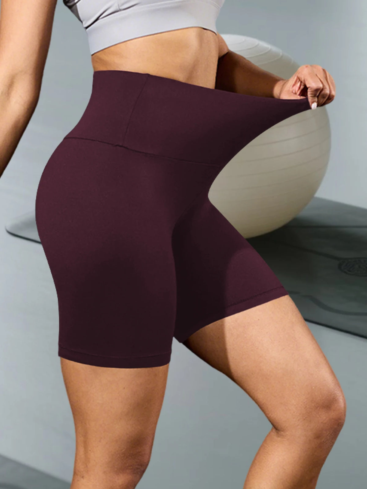 Women's High Waisted Biker Shorts Super Soft Tummy Control No See Through Workout Yoga Running Athletic Push Up Gym Fitness