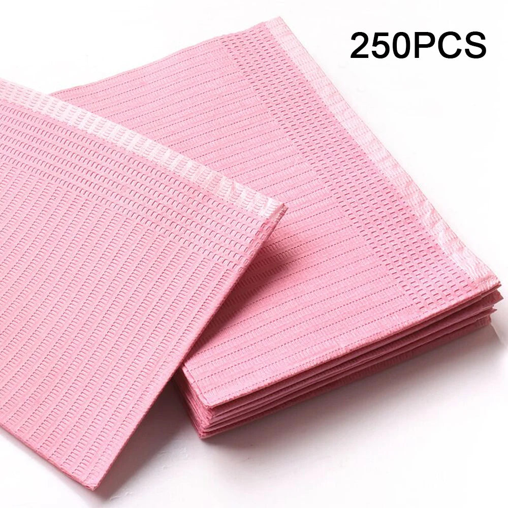 250/125/50/5pcs Black Tattoo Bibs Cleaning Wipes Pad Disposable Dental Tattoo Waterproof Sheets Paper Tattoo Accessories