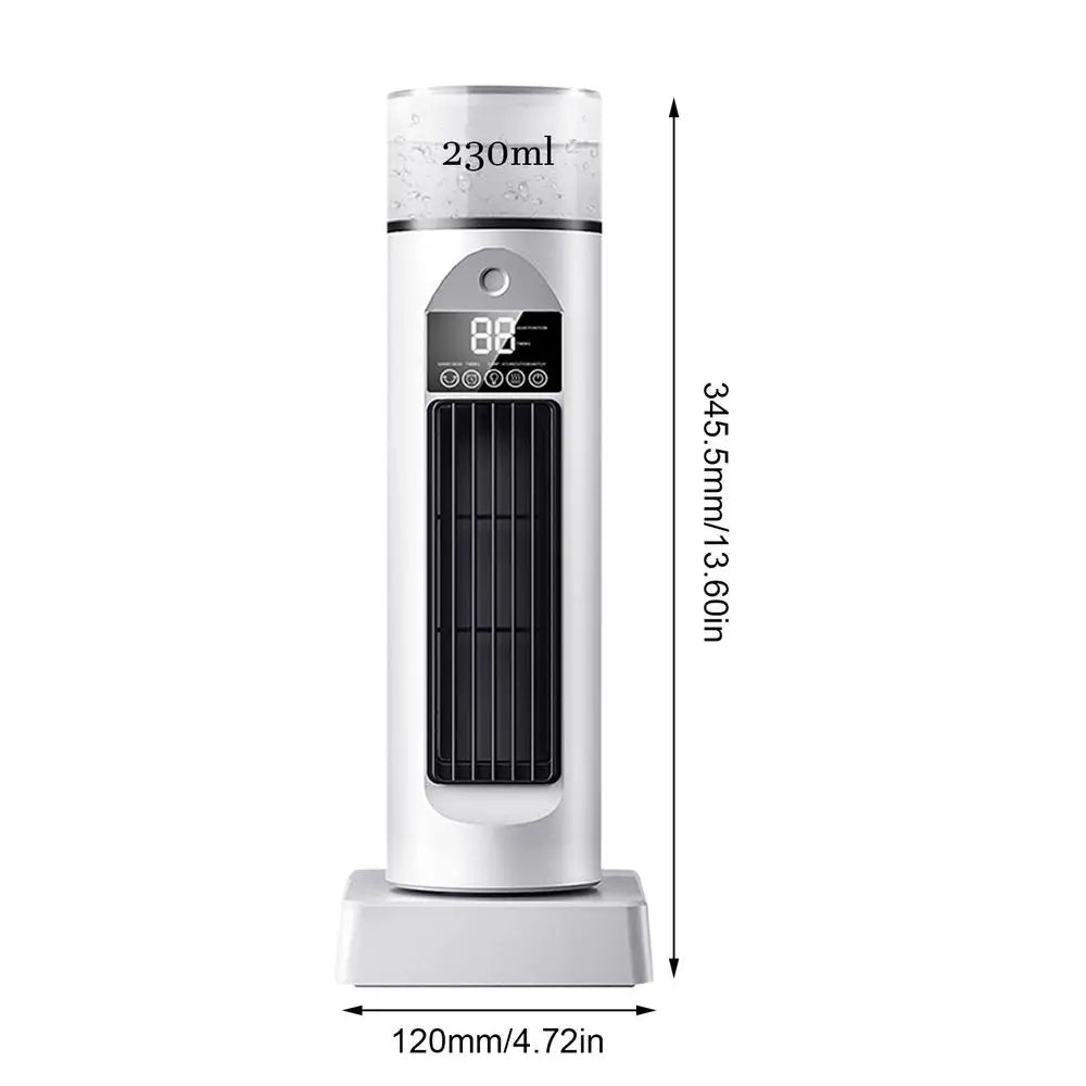USB Leafless Spray Fan Blow Cold Air Space Cooler Bladeles Cooling Fans Quiet Cool Bladeless Gadgets With Timer & Remote