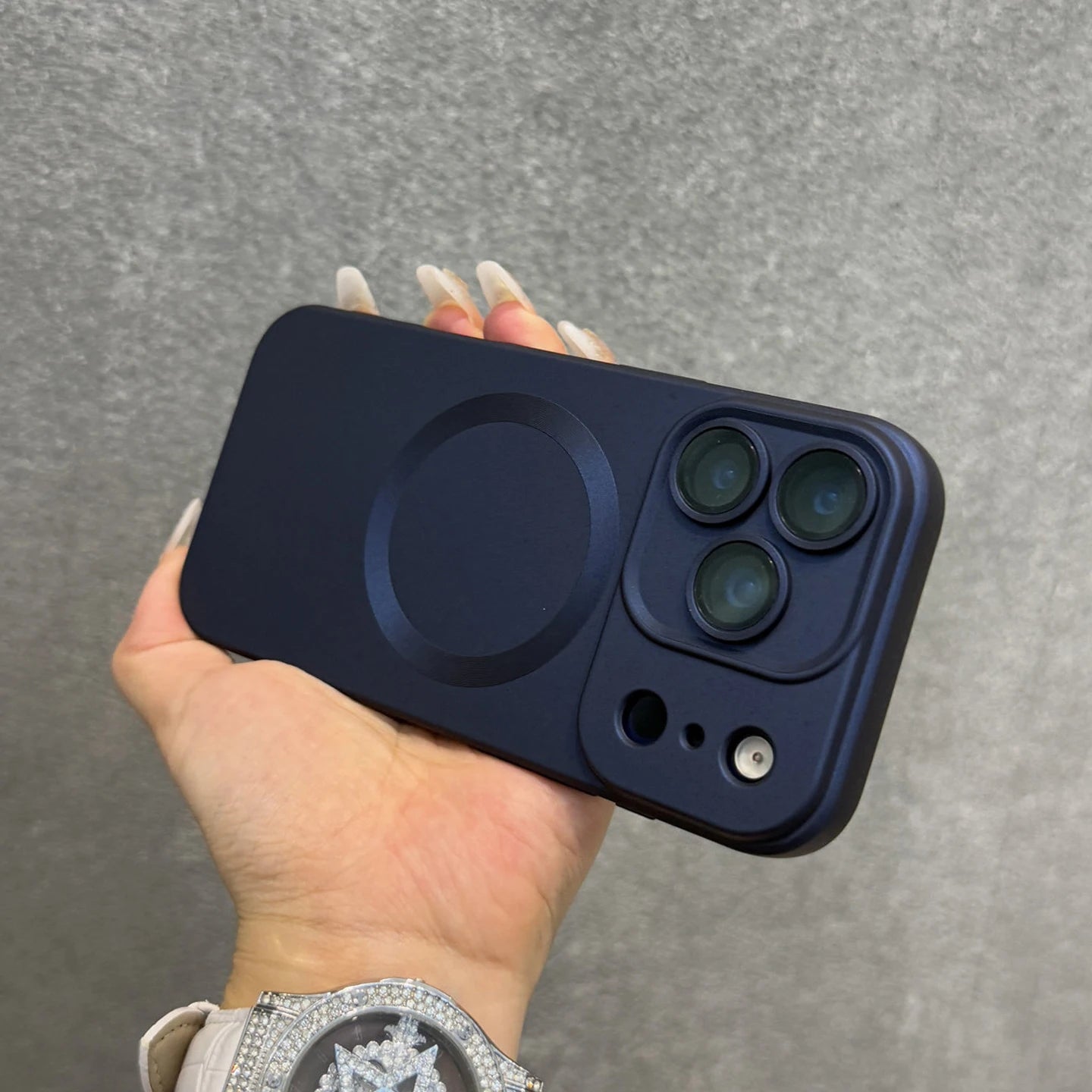 Luxury Electroplated Matte Metallic Color Magnetic Phone Case For iPhone 17 16 15 14 13 12 11 Pro Max Shockproof Soft Back Cover