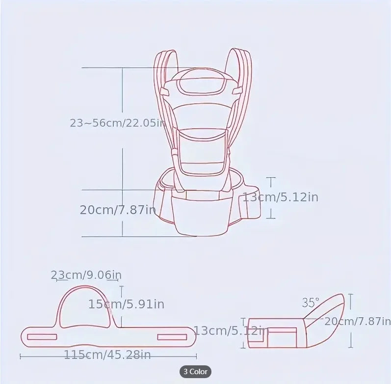 Baby Carrier Waist Stool With Storage Bag Kangaroo Shoulder Swaddle Sling Infant Kid Wrap Ergonomic Backpack Hipseat