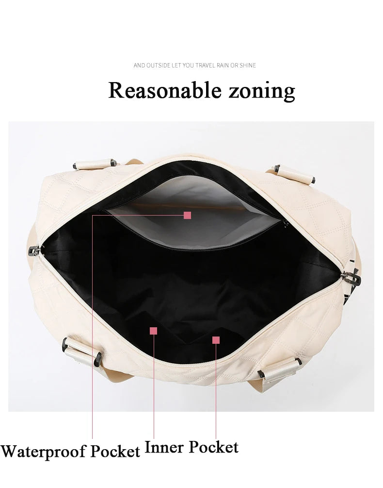 Large Capacity Outdoor Waterproof Travel Bag Luggage Handbag Women Shoulder Bag Oxford Men Sports Gym Bag Female Crossbody Bags