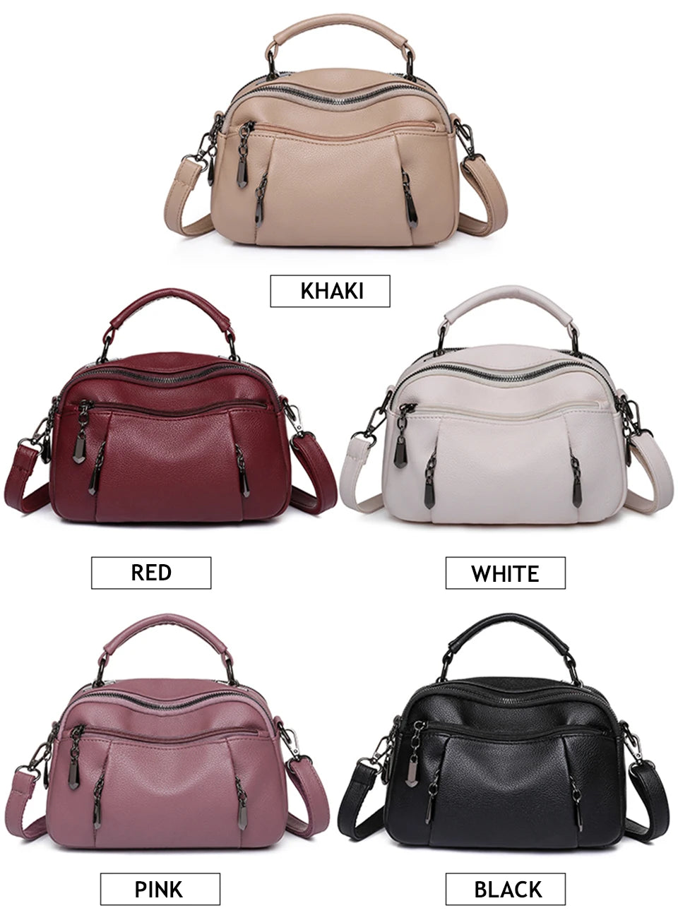 Luxury Women Handbags Designer Brand Leather Shoulder Bag Female Fashion Crossbody Bags for Women Clutch Purse Sac A Main