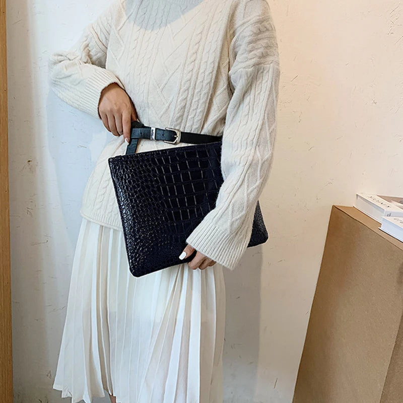 Fashion Luxury Handbags Women Bag PU Leather Clutch Ladies Evening Envelope Bag Female Day Clutches Purse Portable Wristlet Bag