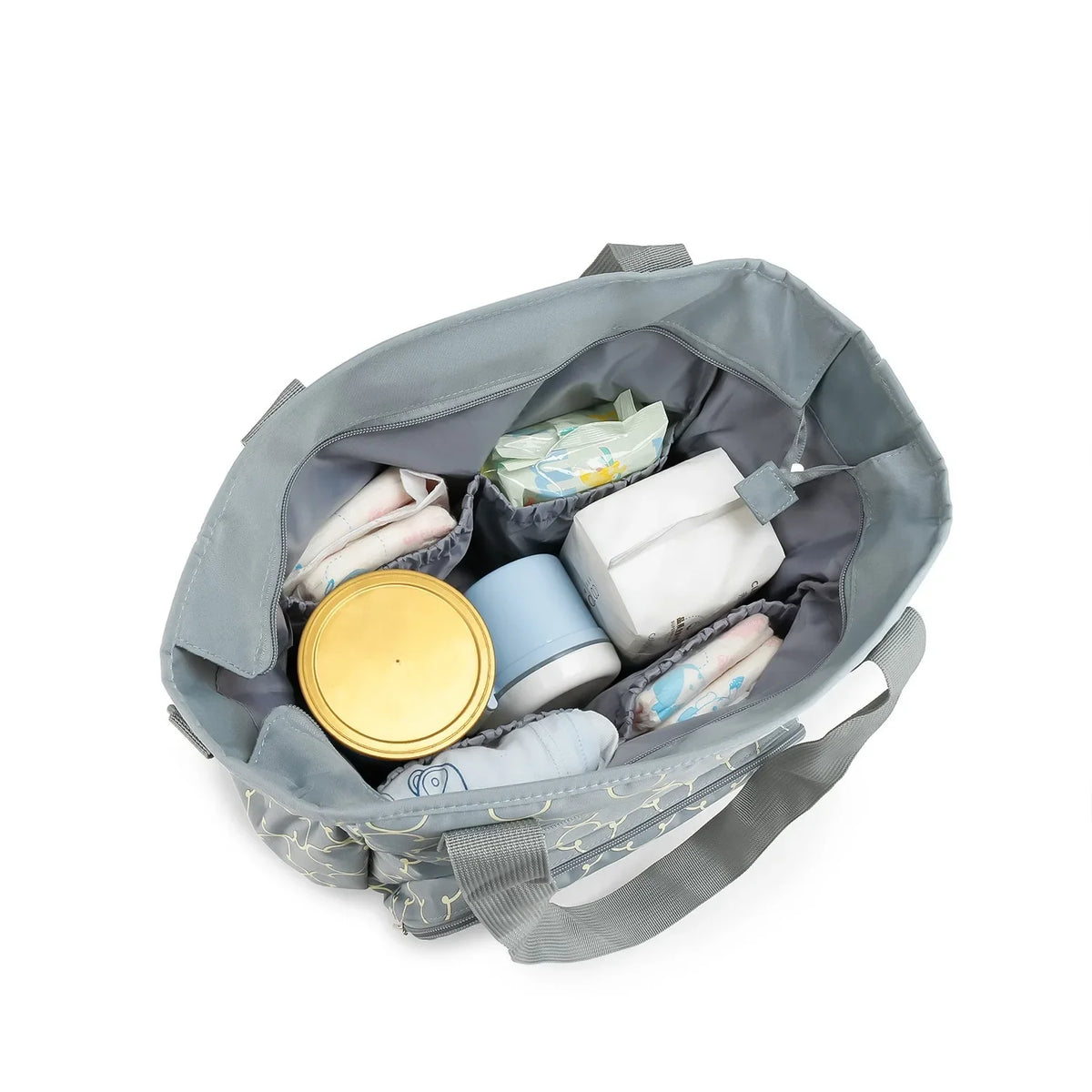 Women Shoulder Bag Travel 7 Pcs/Set Baby Diaper Bags Go Out Large Capacity Newborn Nappy  Bag with Changing Pad Multi-functional
