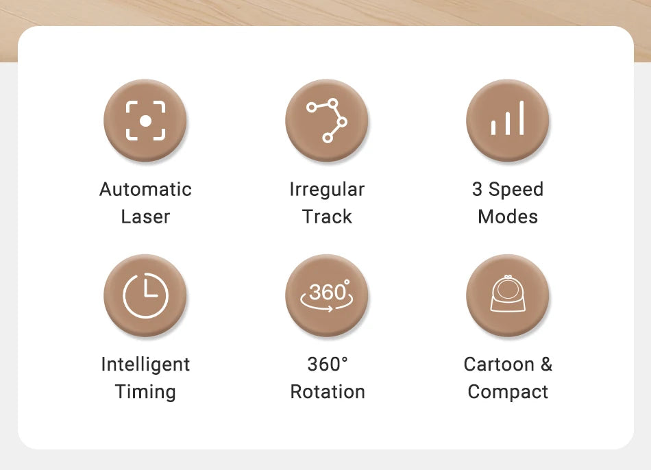 ROJECO Automatic Pet Toy Interactive Adjustable Electric Cat Laser Toy Indoor Smart Teasing Laser Cat Toy For Kitty Dog Supplies