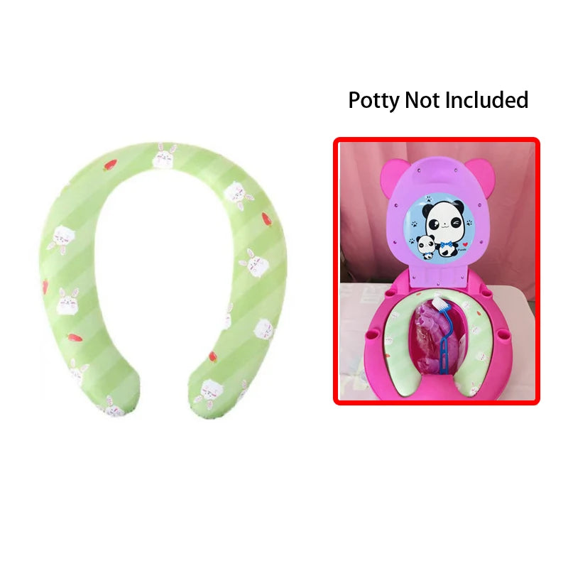 Soft Children's Pot Cushion Baby Potty Ladder Road Pots Mat Toilet Seat Cover Mats Potties Trainer Cute Chick Panda Cow WC Pad