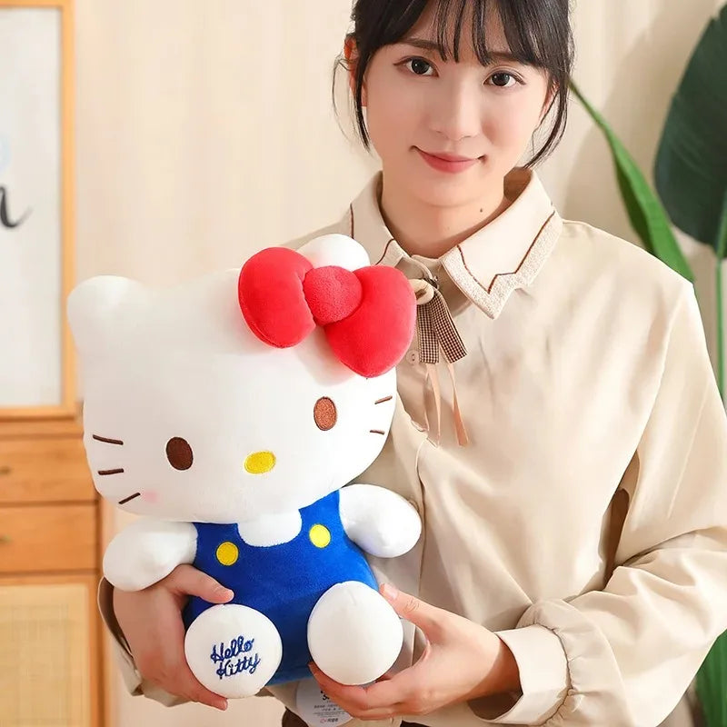2 style Hello Kitty Anime Hello Kitty Stuffed Toys Plushier Soft Pillow Birthday Gifts For Girls Kawaii Hello Kitty Plush Dolls