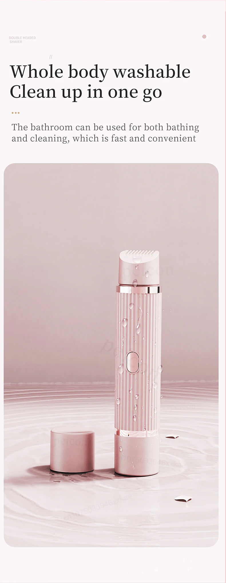 Electric Razor for Woman Bikini Trimmer Body Epilator Women Electric Shaver for Private Area Underarm Legs Facial Hair Removal