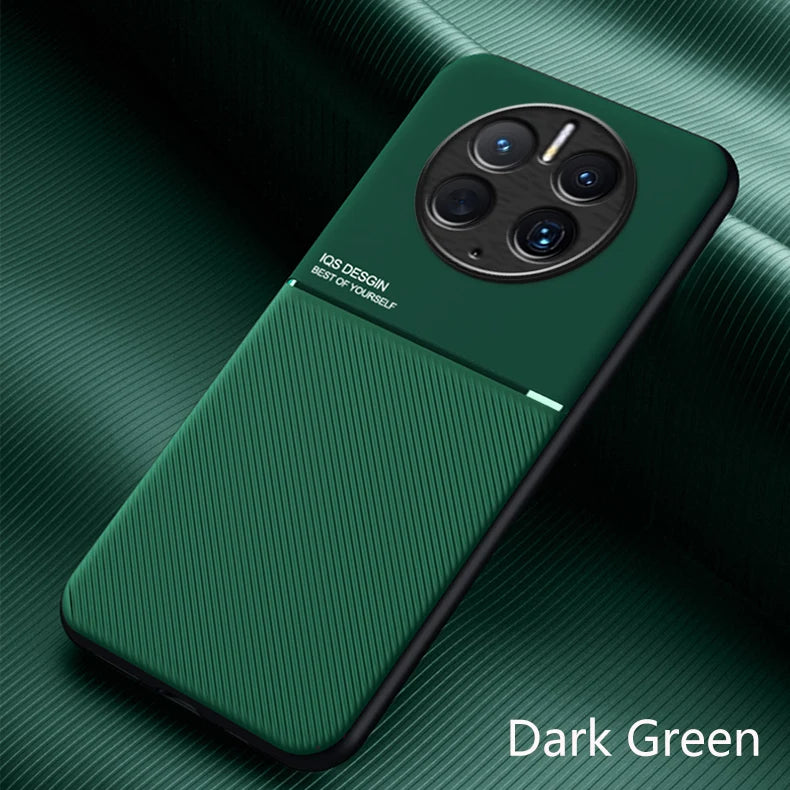 For Huawei Mate 50 Pro Case Car Magnetic Leather Cover Soft Frame Funda On For Mate 50 Pro Mate50 Pro Phone Cases Capa