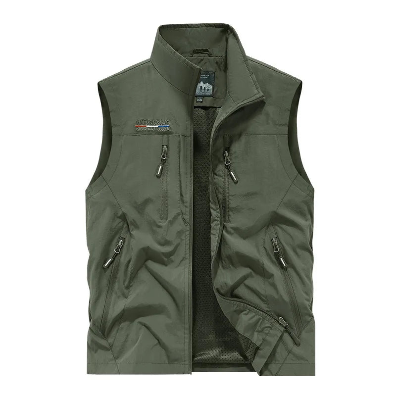 Multi-pocket Vest, Outdoor Activities, Rock Climbing, Hiking, Camping, Fishing, Mountain Climbing, Traveling, Photography, Vest
