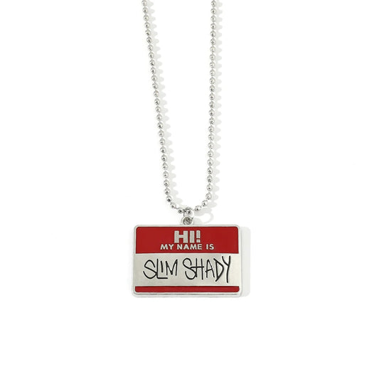 POTCET Eminem Men's Fashionable Versatile 2026 Hip Hop Jewelry Pendant Necklace - Trendy Souvenir for Boyfriend