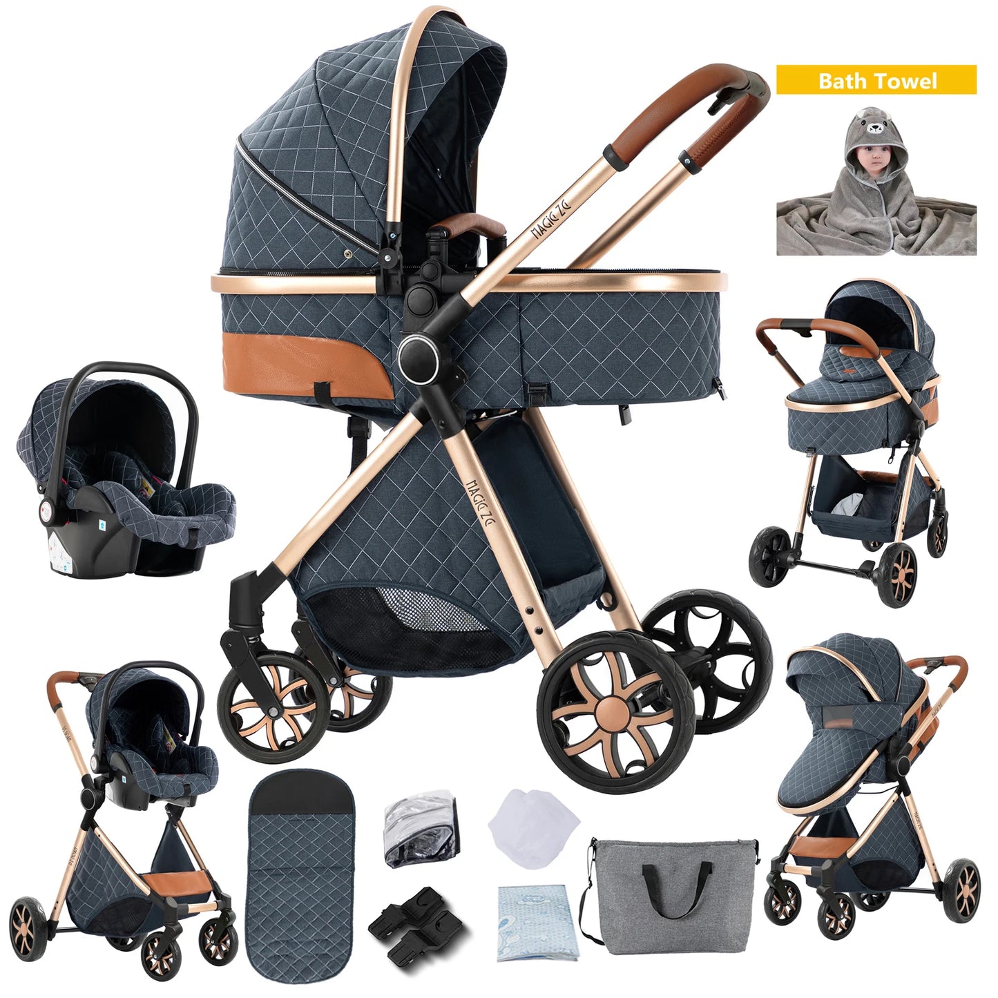 baby stroller infant car seat stroller 3 in 1 lightweight stroller travel system stroller newborn stroller bebe pram mother kids
