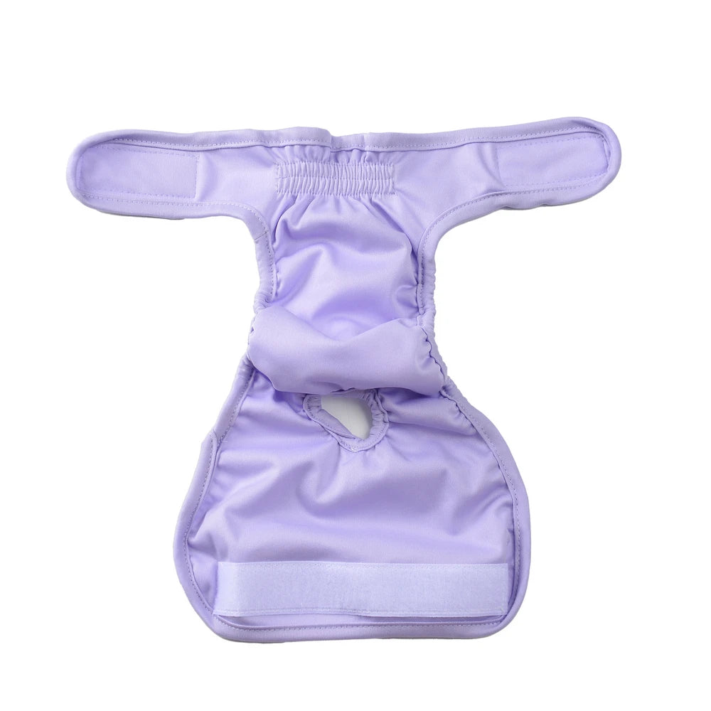 3pcs Female Dog Diapers Washable Reusable Puppy Nappies Physiological Pants Adjustable Pet Sanitary Panties Short for Girl Dogs
