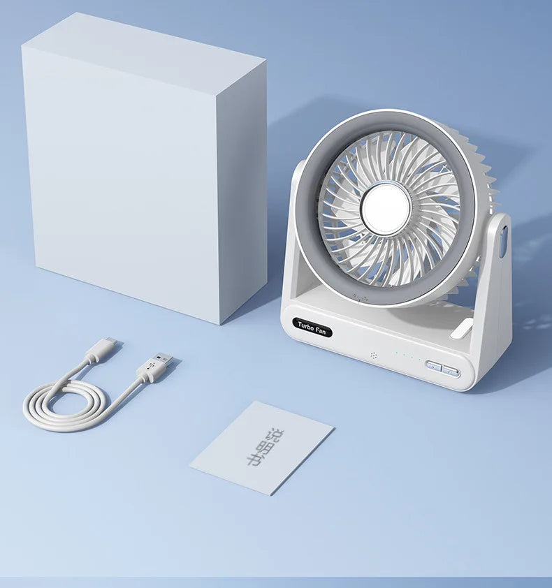 Desk Fan with Smart Voice Control Timer Wall Mountable Mini Portable USB Circulator Fan for Home Office