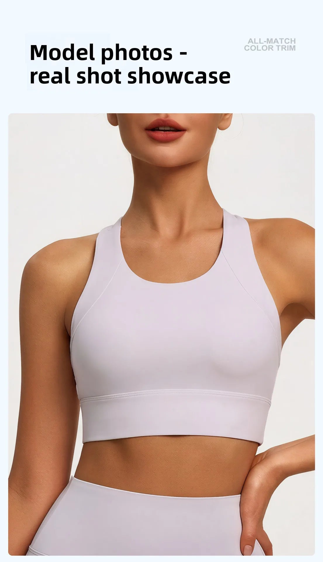 New Women's Sports Yoga Tank Top Halter Neck, Sexy Running Bra with Built-in Pads High-Intensity Shock-Absorbing Bra Tennis L