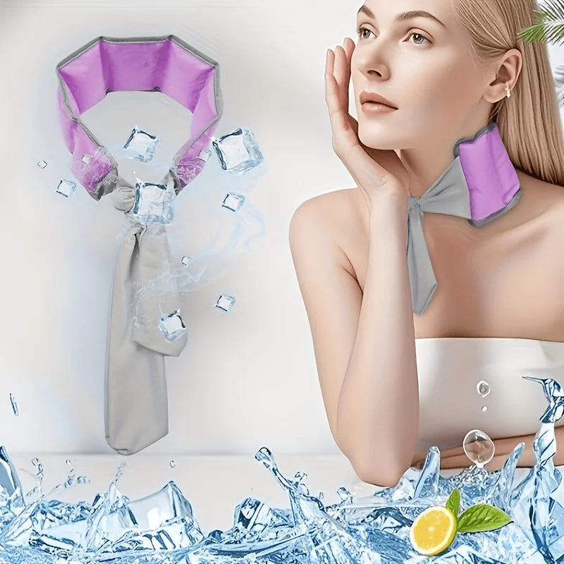 Water-absorbing cooling ice neck towel, the ultimate sports cooling essential