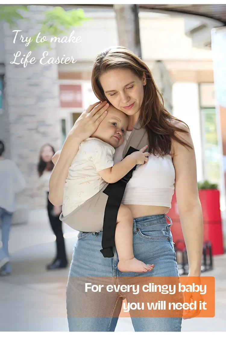 PANGDUBE Baby Carrier Sling with Hip Seat Ergonomic Design Breathable Mesh Newborn to Toddler Waist Support Hands-Free