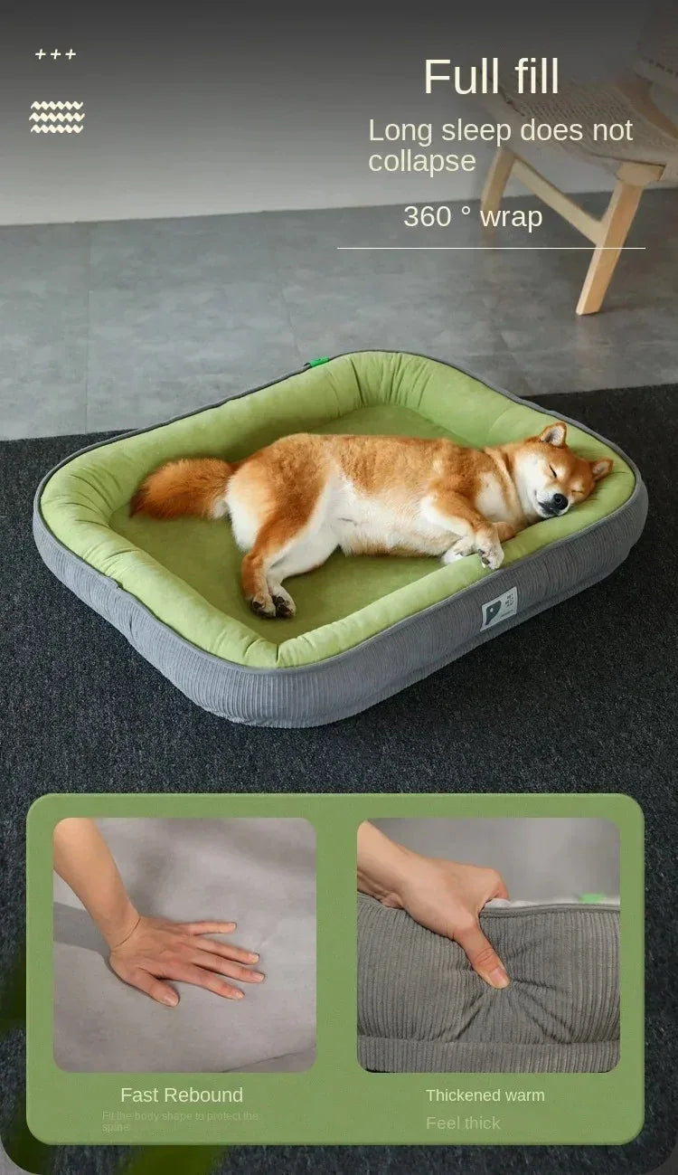 Pet Dog Bed Sofa Cat Warm Soft and Comfortable Sleeping Bed with Non-slip Design Portable Detachable Washable Pet Dog Bed Sofa