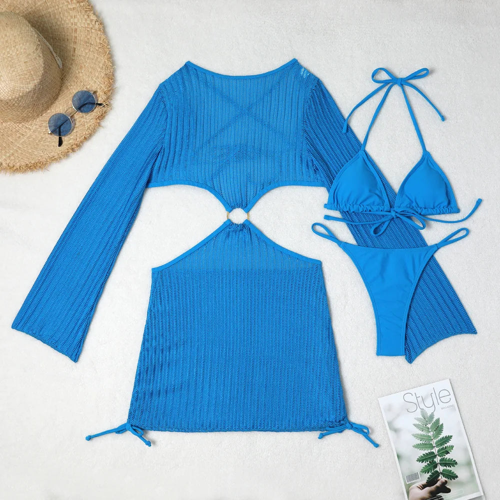 2026 Sexy Bikinis Female Swimsuits Women's Three-Piece Swimwear Beach Swim Wear Bathing Suits Brazilian Bikini Set Pool Bather