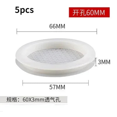 5/10pcs Air Vent Cover Plastic Round Louver Mesh Hole Plug Cabinet Grille Ventilation Systems Decorative Furniture Accessories