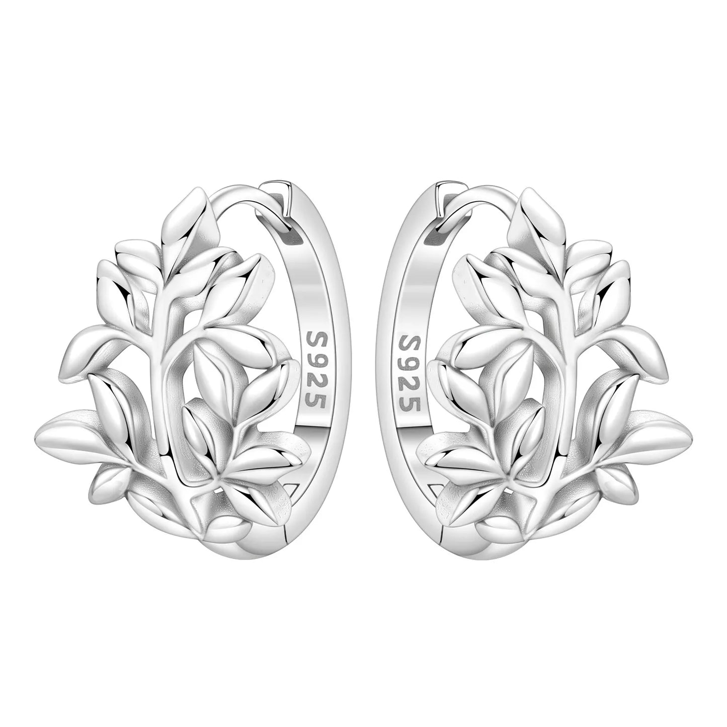 925 Sterling Silver Needle Iris Flower Hoop Earrings for Women Original Elegant Versatile Jewelry Birthday Party Fine Gift 2026