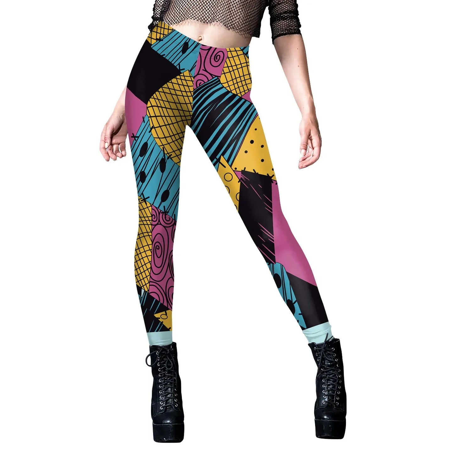 Halloween Cosplay Costume For Women Sally Printed Dresses Party Costume Zenti Carnival Bodysuits Dress Up Female Women Leggings