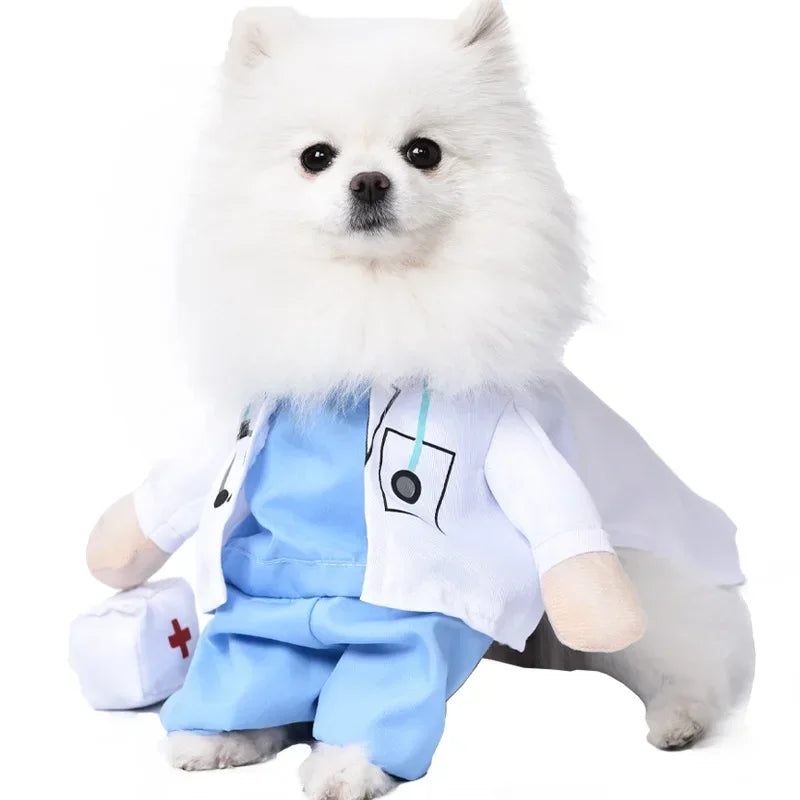 Halloween Funny Dog Clothes for Small Medium Dogs Cats Party Dressed Up Cosplay Costumes Bulldog French Chihuahua Pet Outfits