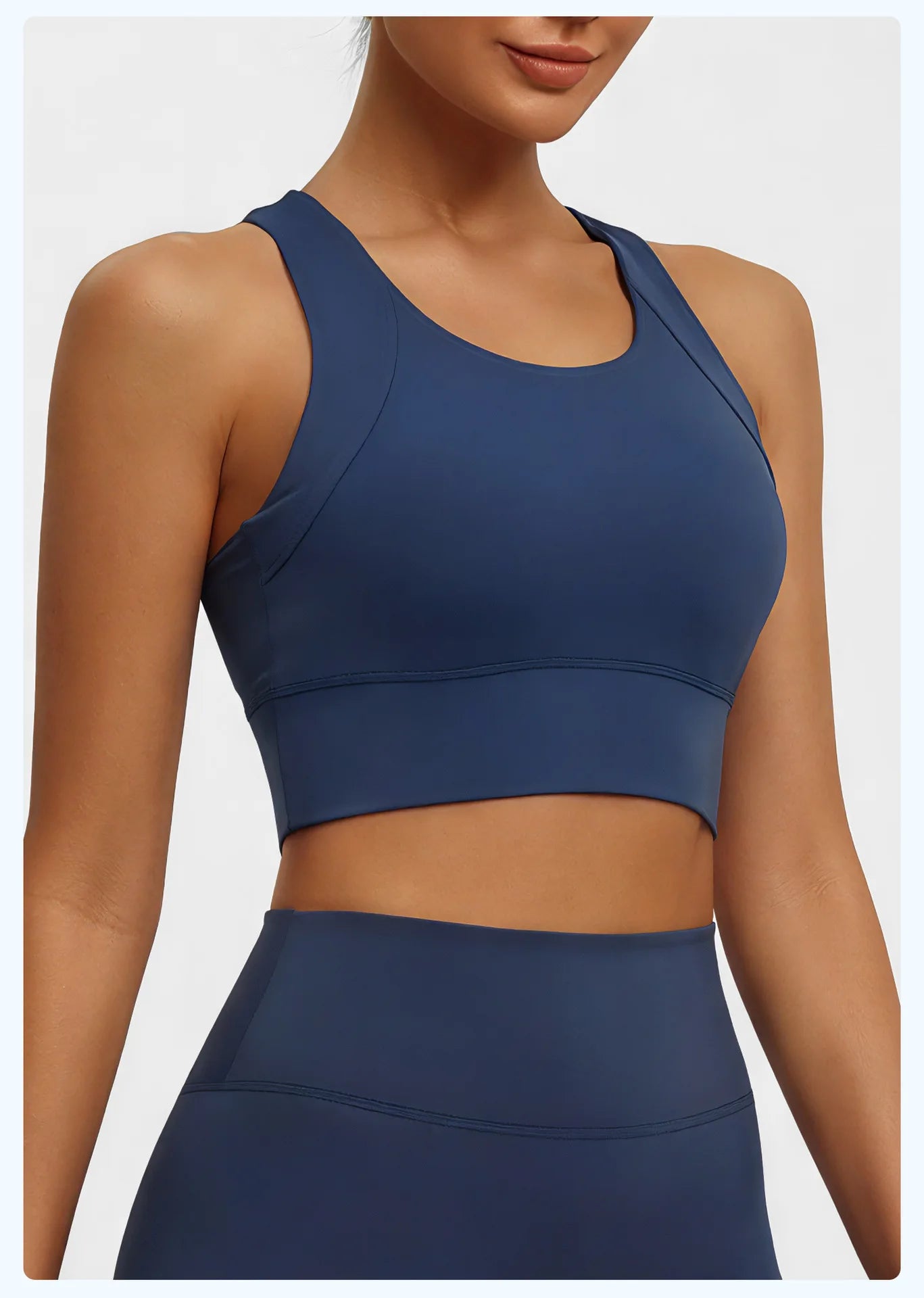 New Women's Sports Yoga Tank Top Halter Neck, Sexy Running Bra with Built-in Pads High-Intensity Shock-Absorbing Bra Tennis L