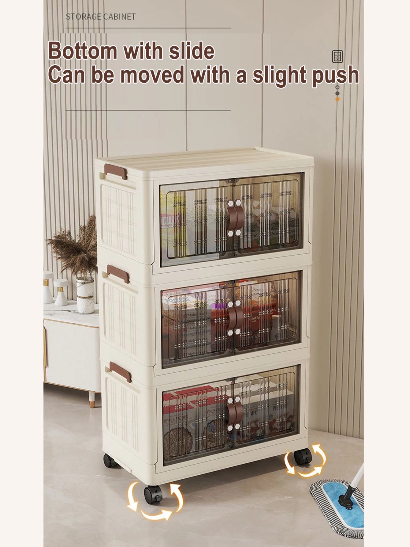 Large Capacity Multifunction Folding Storage Cabinet Dustproof Wardrobe Closet Organizer Easy-to-Install Storage Boxes
