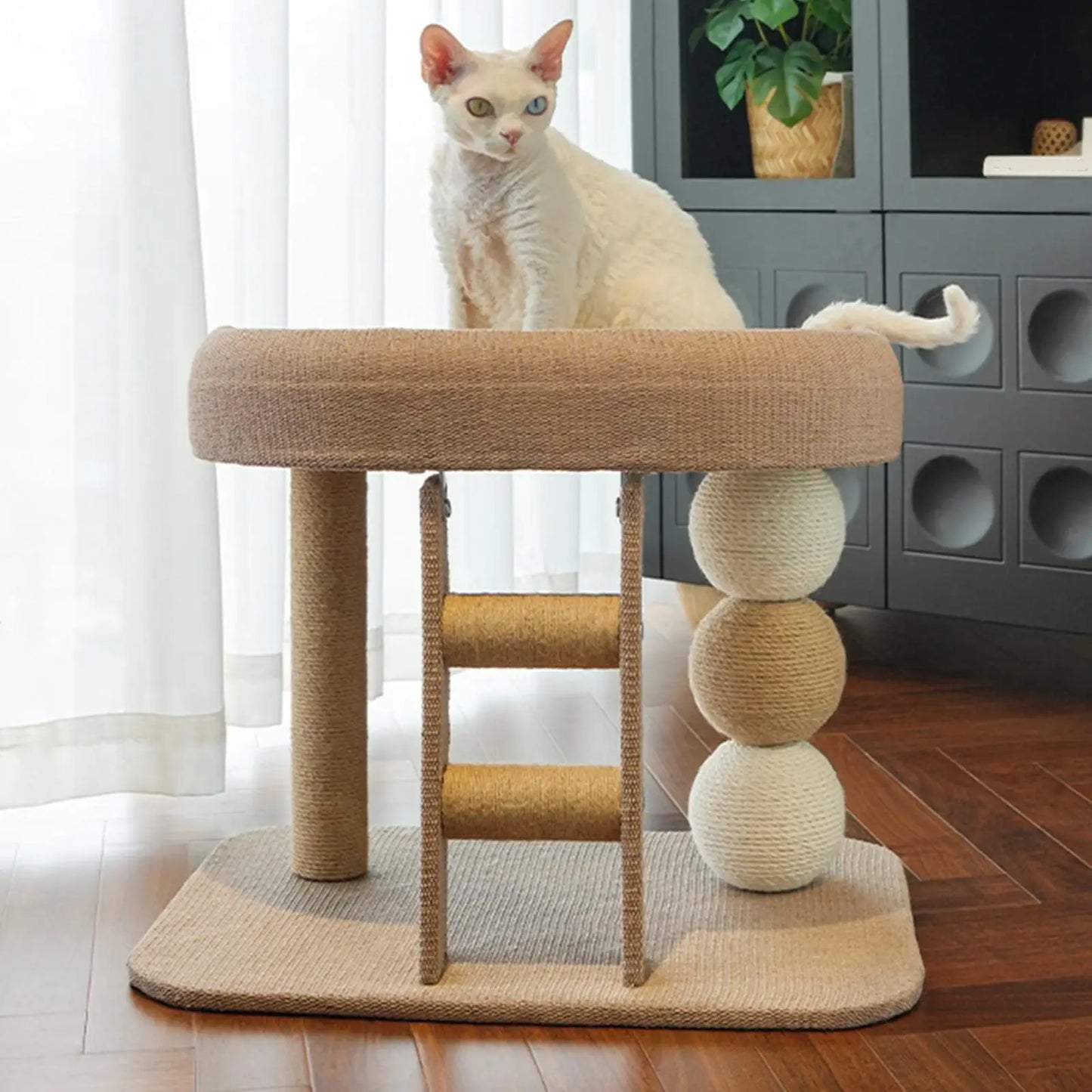 Small Cat Tree Tower with Top Perch Scratching Post Furniture Protection Training Toy for Indoor Cats/kittens Climbing Frame