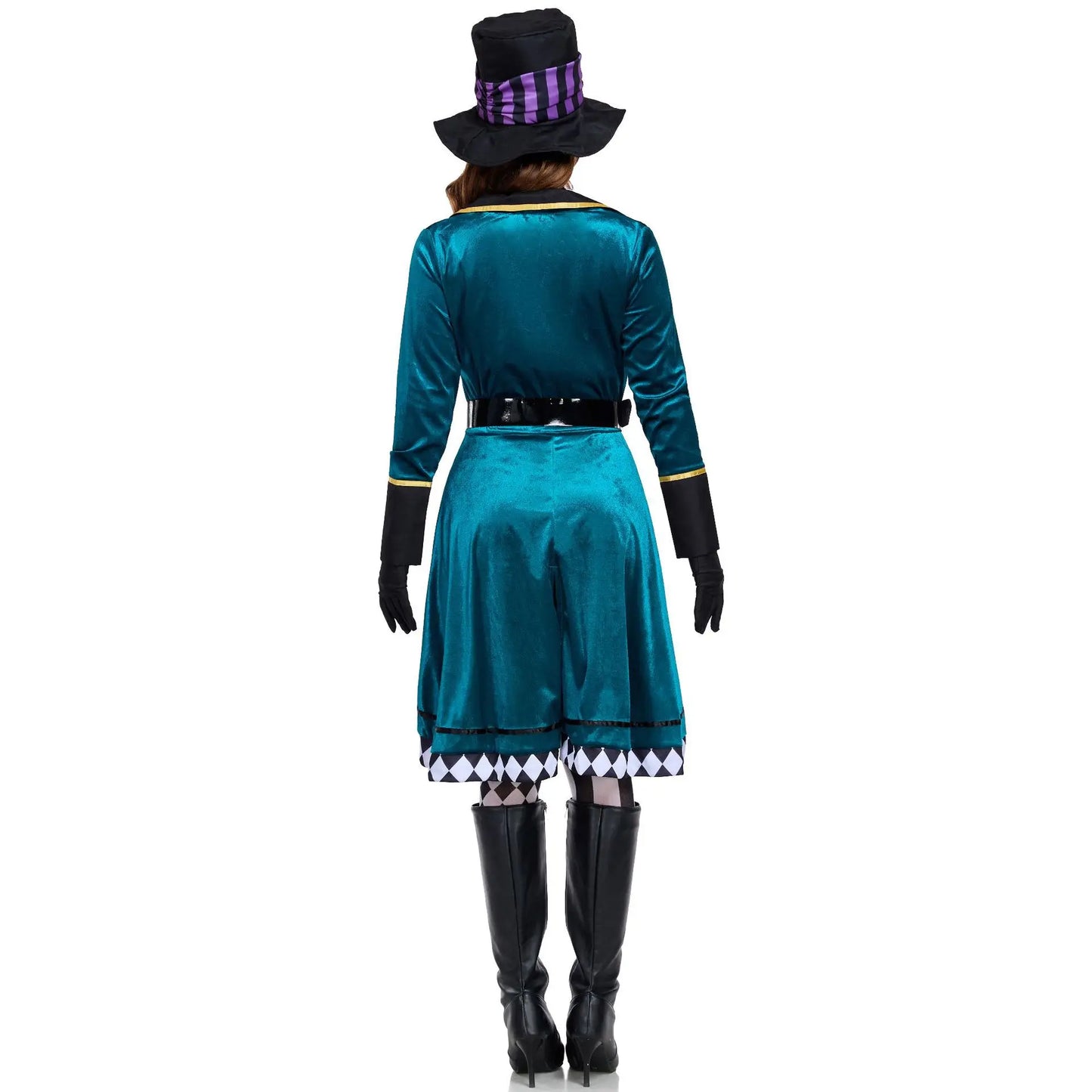 Halloween Alice in Wonderland Clock Madhatter Alice Sorceress Costume Halloween Adult Role-playing Costume Circus Magician
