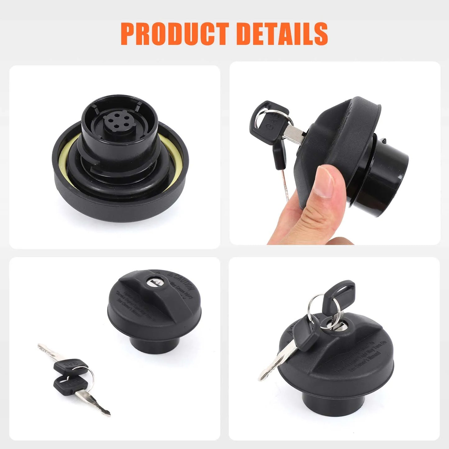 Lockable Fuel Gas Tank Cap Car Fuel Tank Cap Oil Tank Cover Fuel Filler Cap Car Accessories For Fiat 500 312 2007-2015