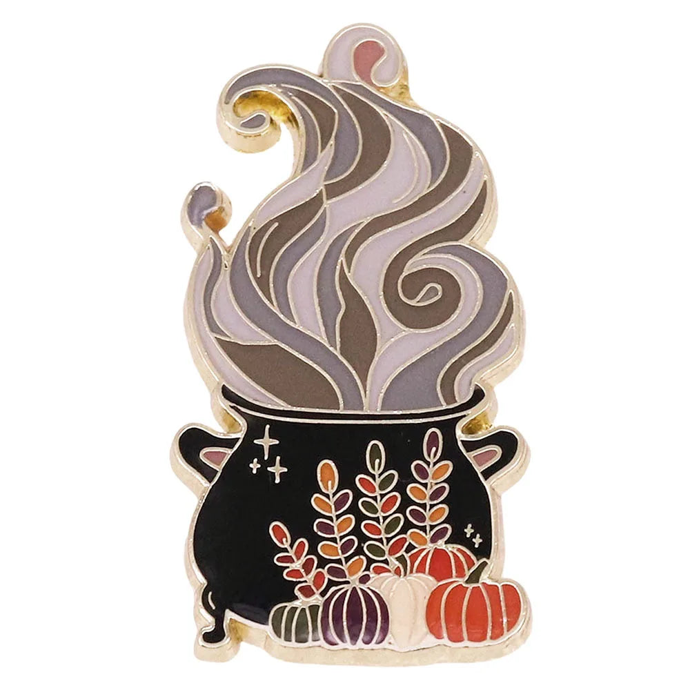 Popular Halloween Costume Accessories Horror Ghost Skull Pumpkin Pin Metal Badge Holiday Jewelry Gift Wholesale