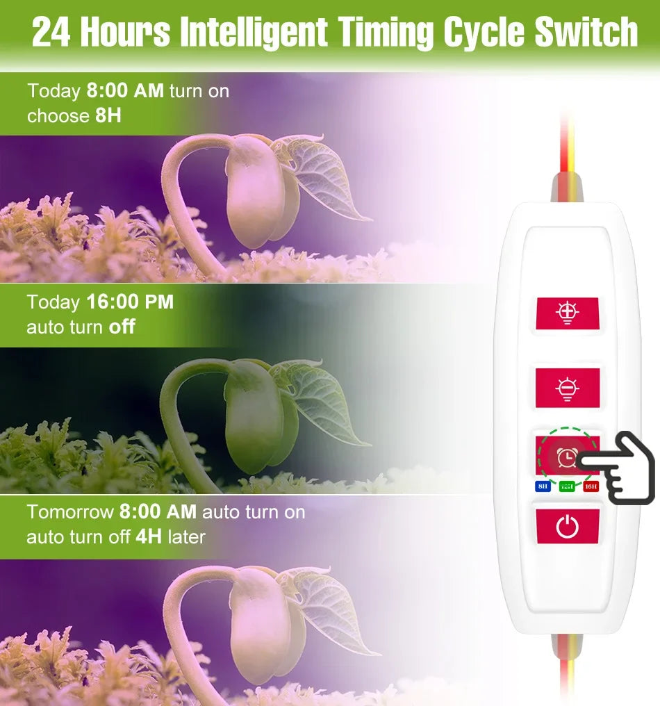 LED Plant Grow Light Bar 5V Full Spectrum Potted Fill Lamp USB Indoor Dimmable Succulent Seeding Flower Cactus Cultivate Lamps