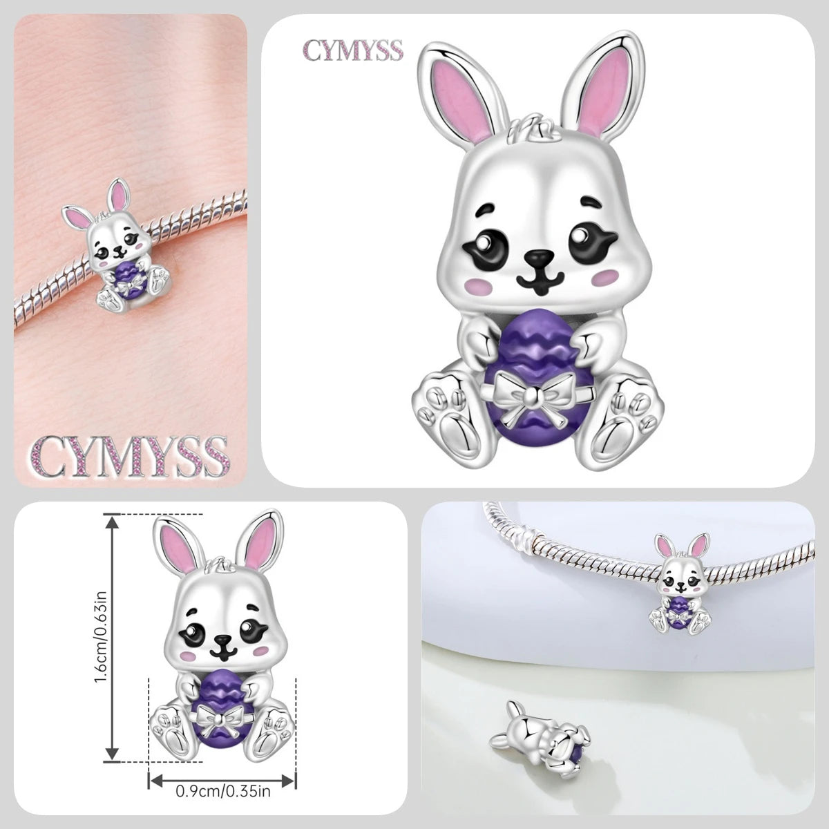 925 Sterling Silver Cute Pet Animal Lion King Pendant DIY Jewelry Beads for Women Bangle Bracelet Necklace Birthday Party Gifts