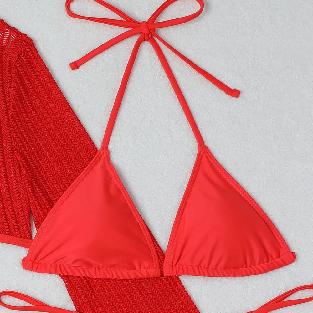 2026 Sexy Bikinis Female Swimsuits Women's Three-Piece Swimwear Beach Swim Wear Bathing Suits Brazilian Bikini Set Pool Bather