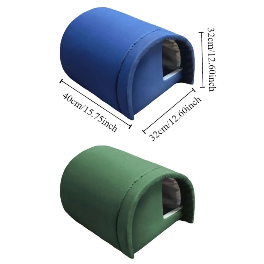 Durable Warm Pet Cat House Windproof Thicken Outdoor Cat Shelter Vaulted Design Waterproof Stray Cat Den Outdoor