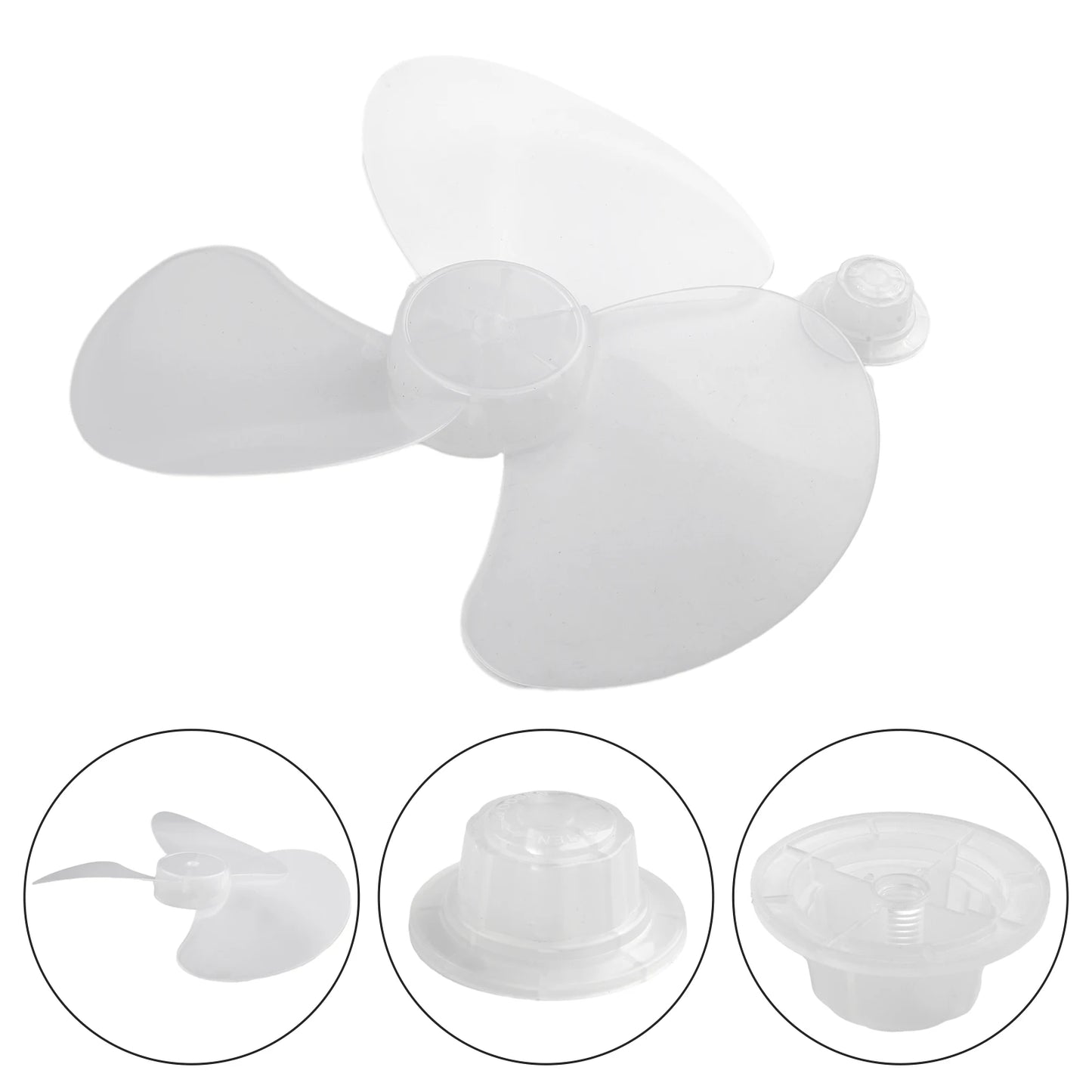 12" Plastic Fan Blade 3 Leaves Home Improvement Radius 14cm Standing Pedestal Floor Wall Table Fanner Practical