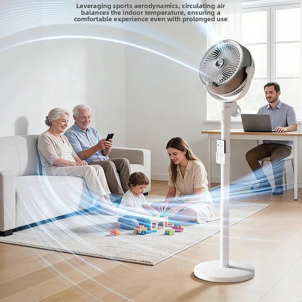 3 In 1 Smart Remote Control Humidifier Floor Fan,Multifunctional Oscillating Standing Desktop Circulating Fan,4 Speed Adjustable