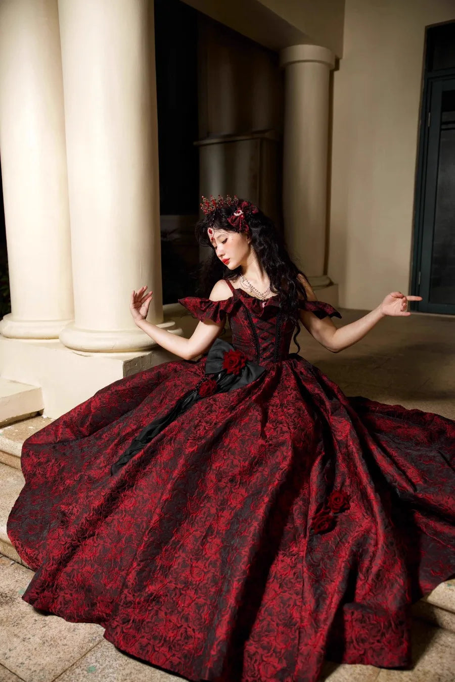 Coalfell New Lolita Princess Dress Elegant Party Gown Luxury Lolita Ball Gown Flower Wedding Dress