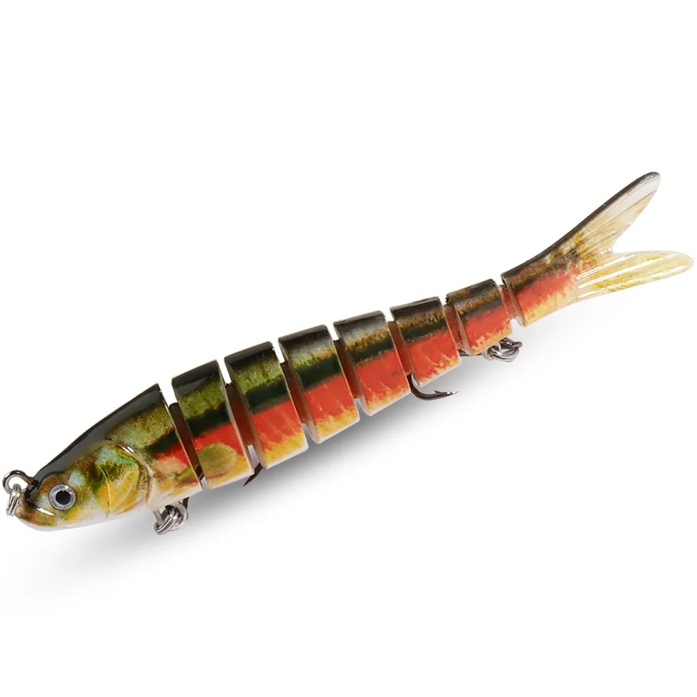 Swimbait 11g 16g 27g Joint Bait Slow Sinking Bionic Fish Swimming Pesca Bass Treble Hook Carp Fishing Tackle 8 Segment Hard Lure