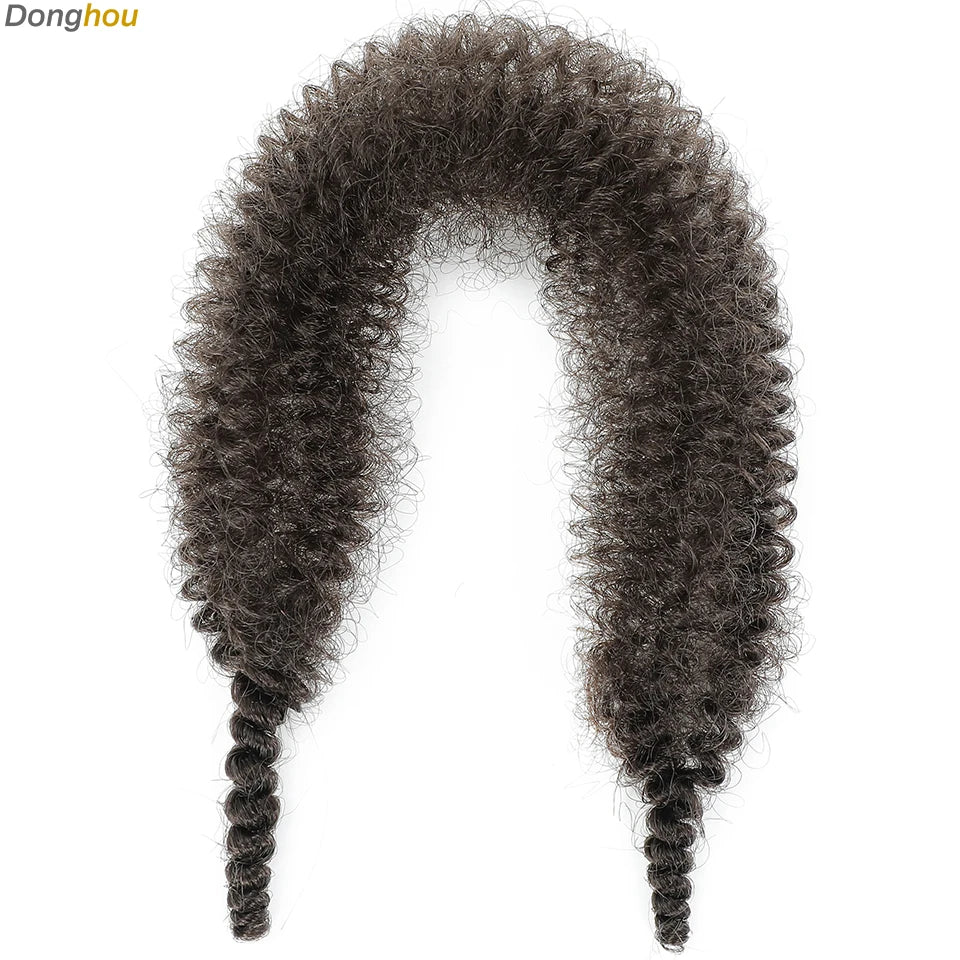 Donghou Ombre Blonde Ginger Afro Twist Hair 350 1B 30 27 613 Bug Colors Springy Twist Braiding Hair for Soft Locs Marley Braids
